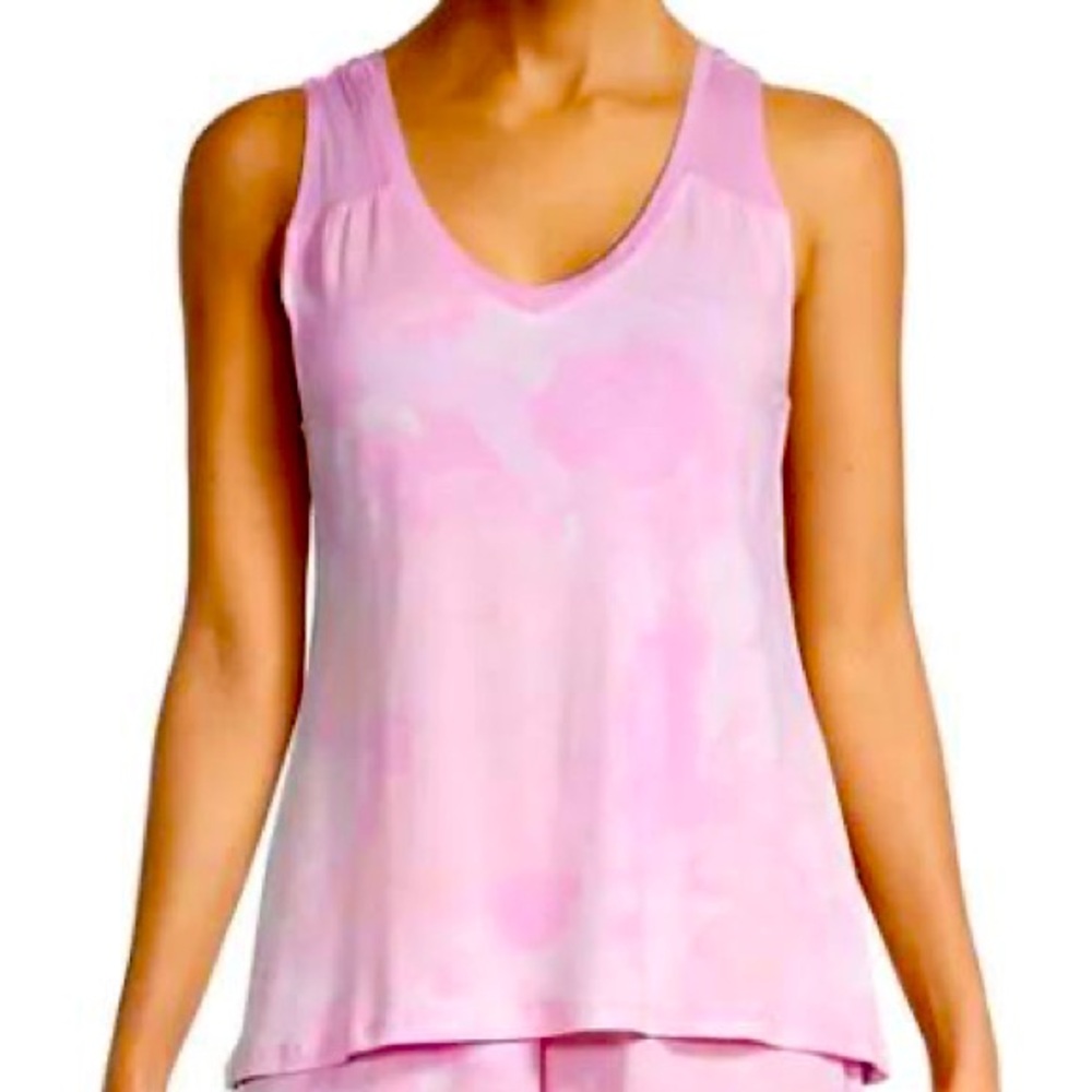 Betsey Johnson Super Soft Pink Tie Dye Lounge/Sleep Top S NWT